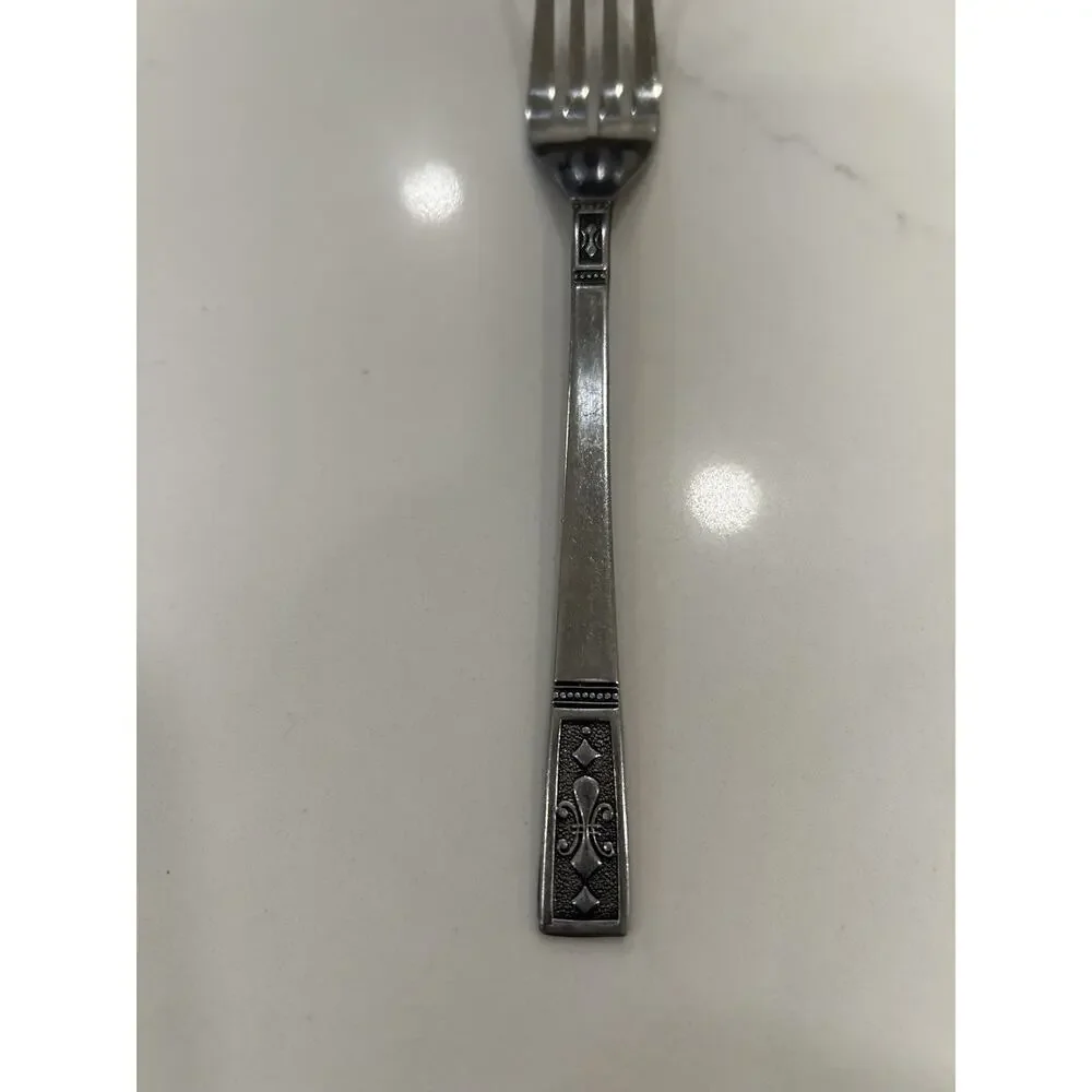 Vtg INTERPUR CORTINA Salad Fork 7” STAINLESS 18/10 FLATWARE MCM JAPAN‎